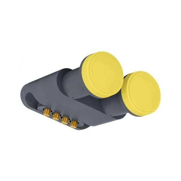 Illuminatore lnb iddigital lnb 249 dual feed 4 utenze grey e yellow
