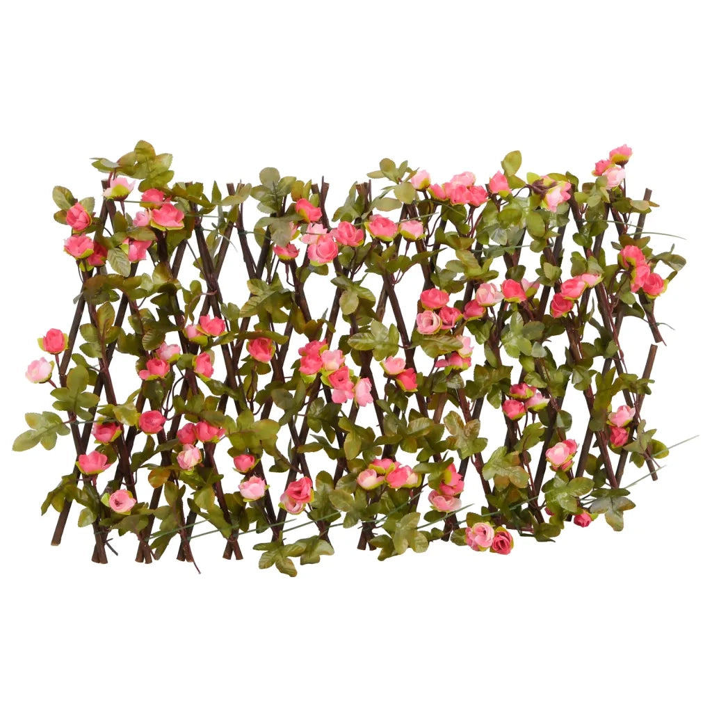 Traliccio Edera Artificiale Espandibile 5pz Rosa Scuro 180x20cm 366577