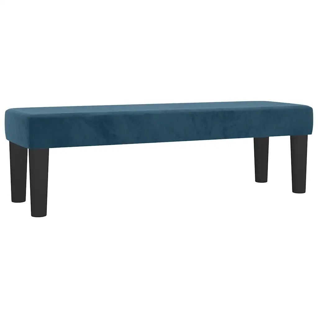 Giroletto a Molle con Materasso Blu Scuro 140x190 cm in Velluto