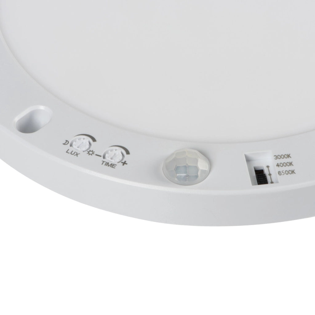 Plafoniera LED Kanlux ERGA Ø23 17W CCT PIR bianca IP20