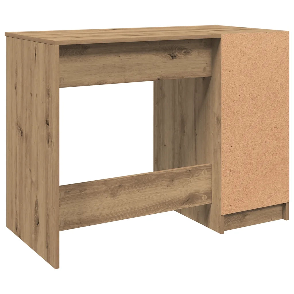 Scrivania Rovere Artigianale 100x50x75 cm in Legno Multistrato