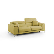 Fusion Divano con sedute allungabili in tessuto smacchiabile T05 185 cm giallo