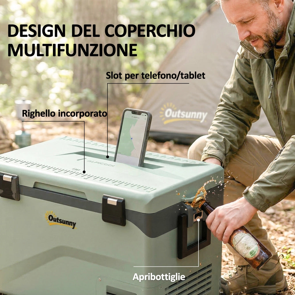 Frigorifero Portatile a Compressore 42.5L ¨C zephmum ¨C Bianco