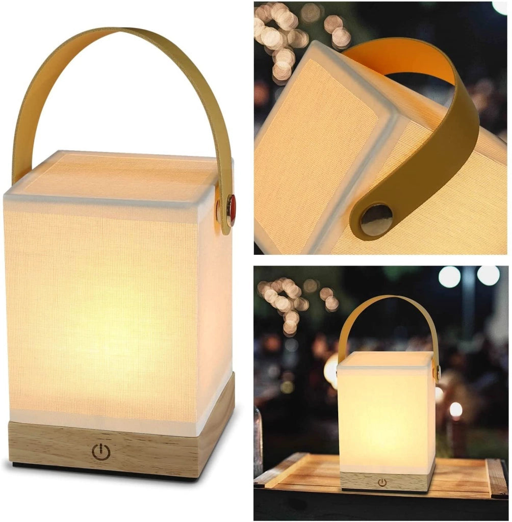 ZMH Lampada da tavolo LED wireless batteria touch dimmerabile USB ricarica per comodino