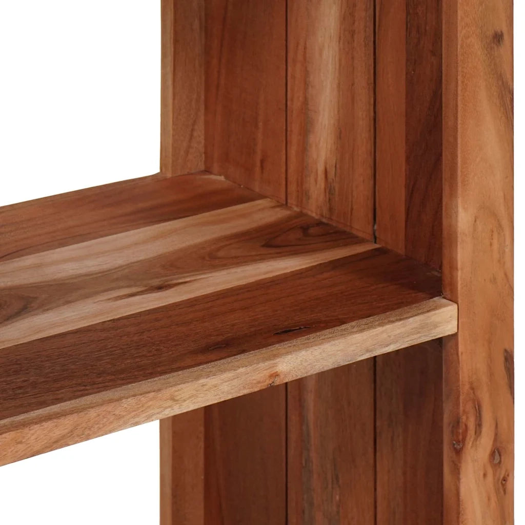 Libreria-Scaffale per Libri-Mobile di Stoccaggio Marrone 70 x 30 x 110 cm Legno di Acacia Massello