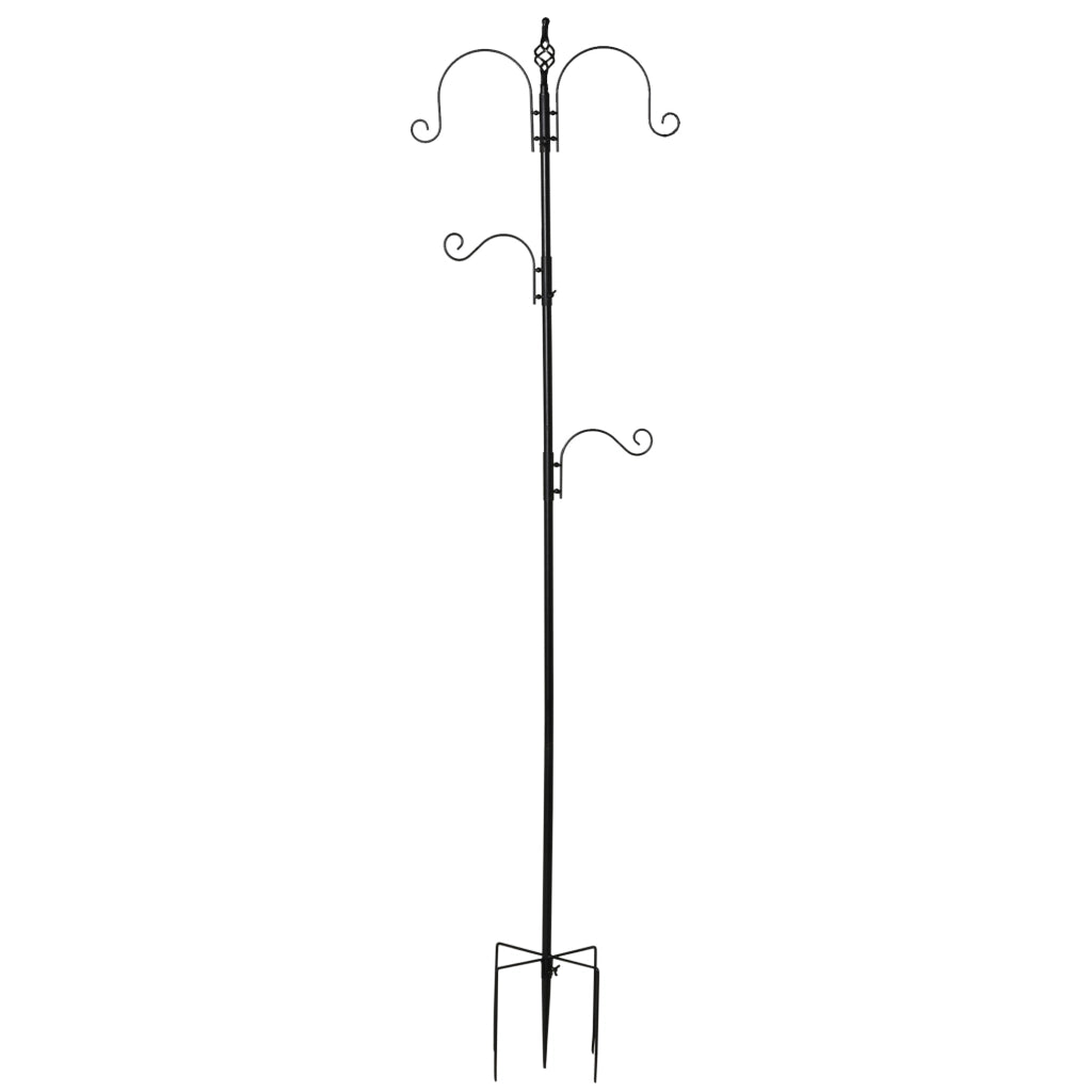 Mangiatoia per uccelli ¨C zephmum ¨C nero 54.5x54.5x208 cm