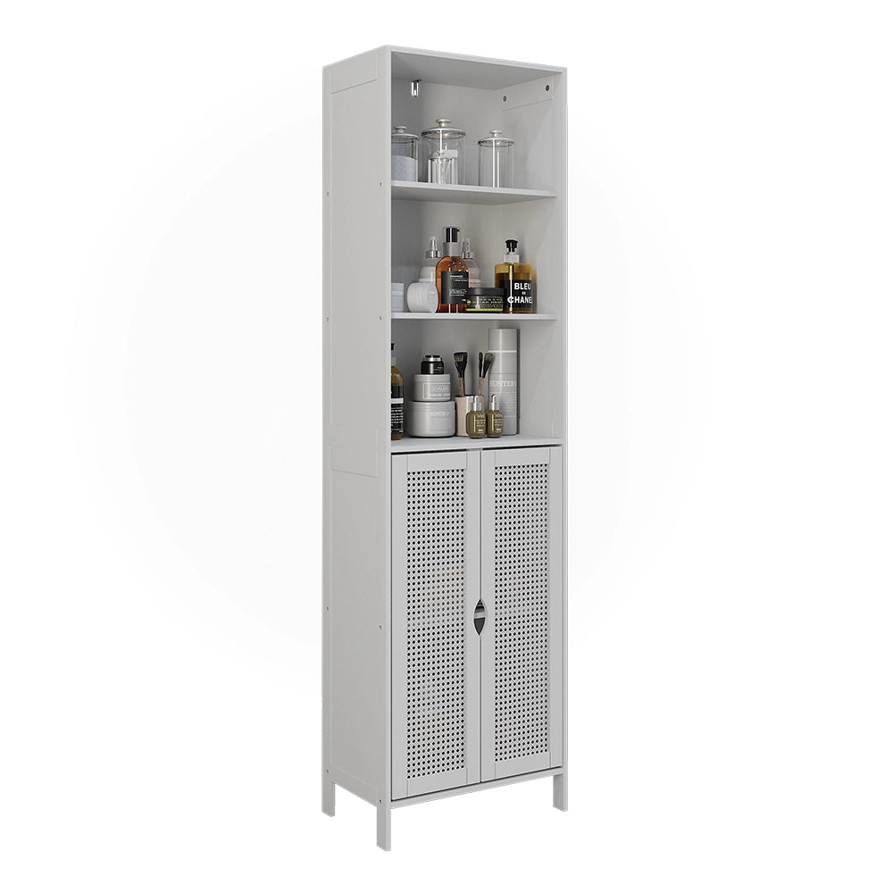 Vicco Armadio per il bagno Bianco 48 x 170 cm con 2 porte