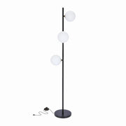 Lampada da terra Candellux Kama 3 luci G9 28W 150cm nero/bianco