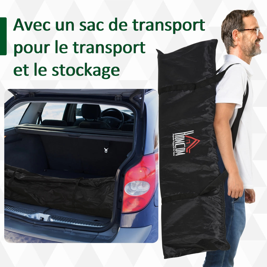 Set 2 Porte da Calcio Esterno Portatile ¨C zephmum ¨C 183x90x90 cm Nero Bianco