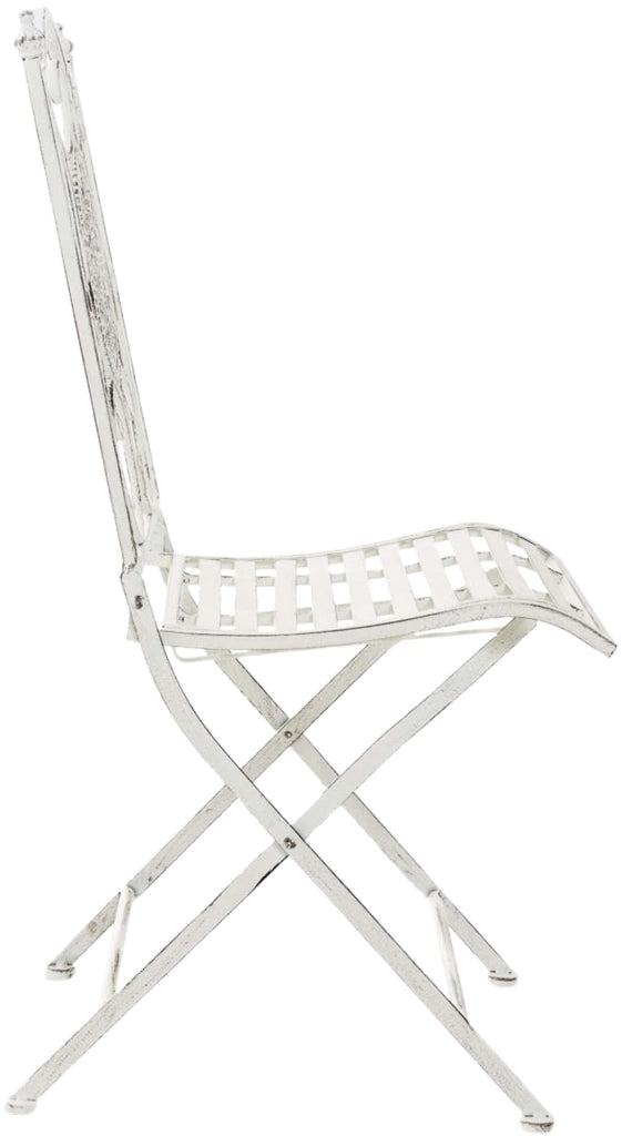 Set di 2 sedie pieghevoli Sibell bianco antico