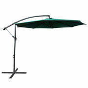 Ombrellone da giardino ASTER con protezione UV in colore verde scuro peso 12,1 kg dimensioni 300x300x245 cm
