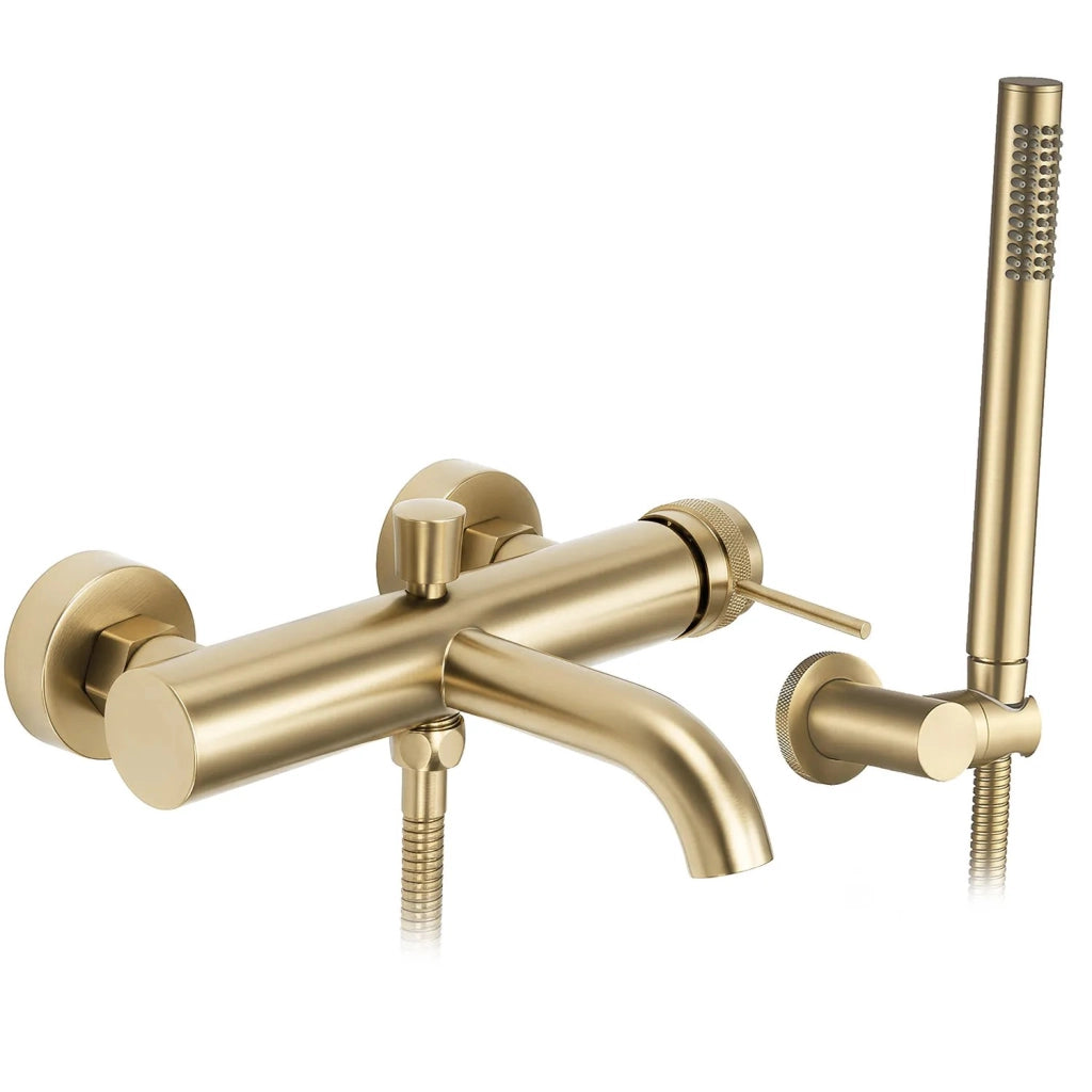 Rubinetto Da Vasca Rea Lungo Grip Brush Gold
