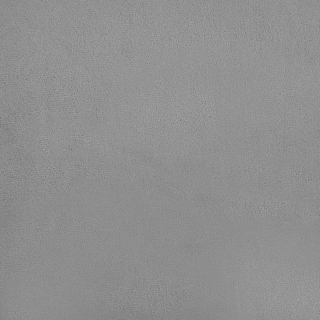 Divano Letto a 2 Posti Grigio Chiaro in Velluto 375763