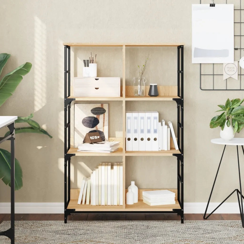 Libreria Rovere Sonoma 78,5x33x117,5 cm in Legno Multistrato 835250