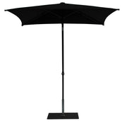 Ombrellone da Giardino 2x2 m Palo Ø38 mm in Alluminio Tessuto Olefin Trend Nero