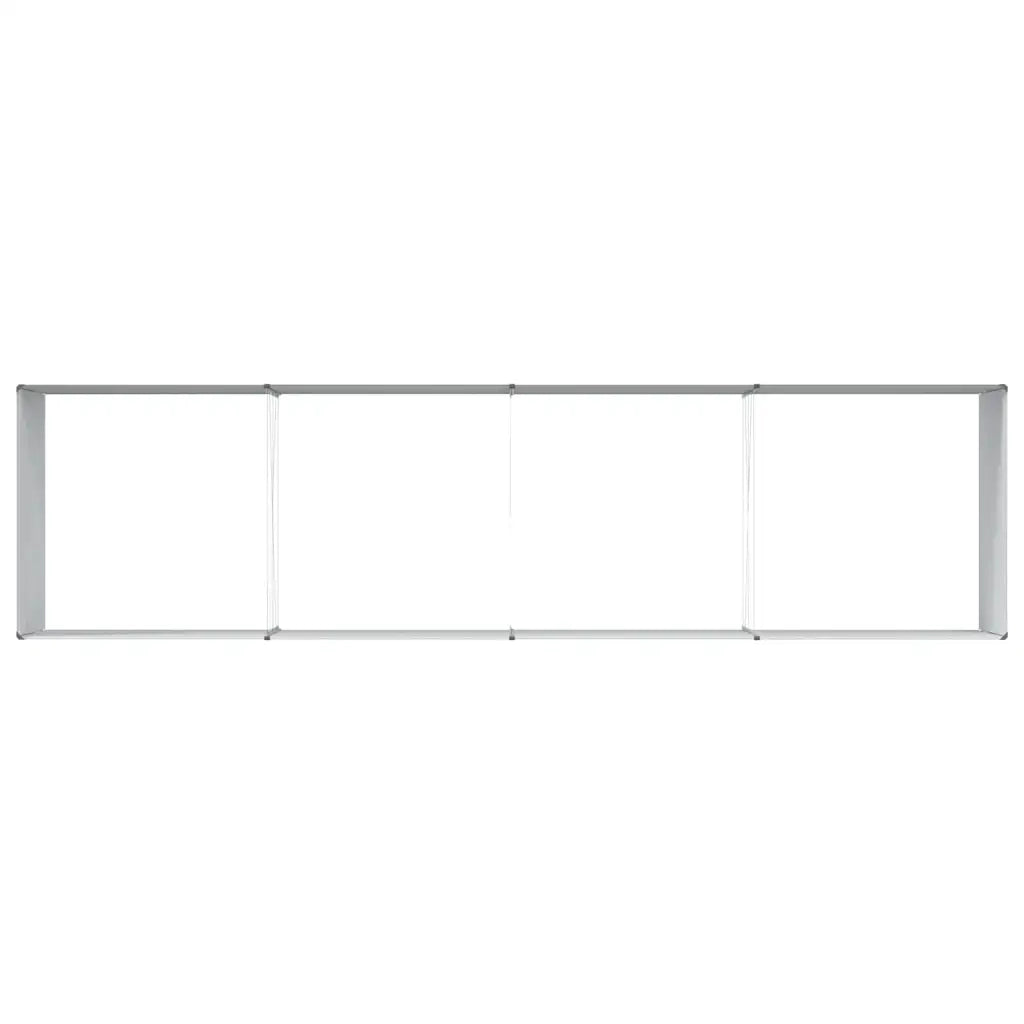 Fioriere | Cassetta per fiori | Letto rialzato da giardino 390 x 100 x 68 cm Acciaio zincato
