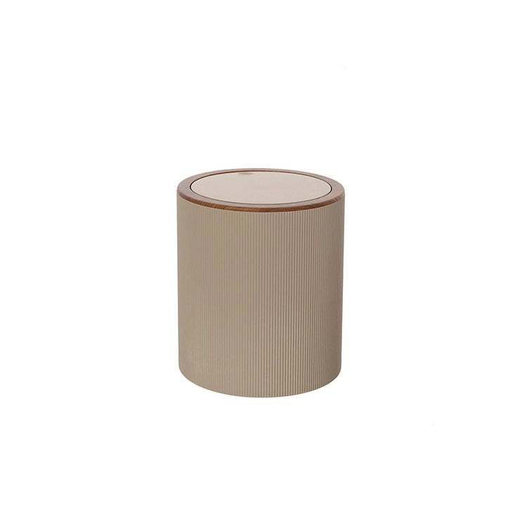 Pattumiera bagno 5 litri in plastica beige design moderno Linea London Feridras