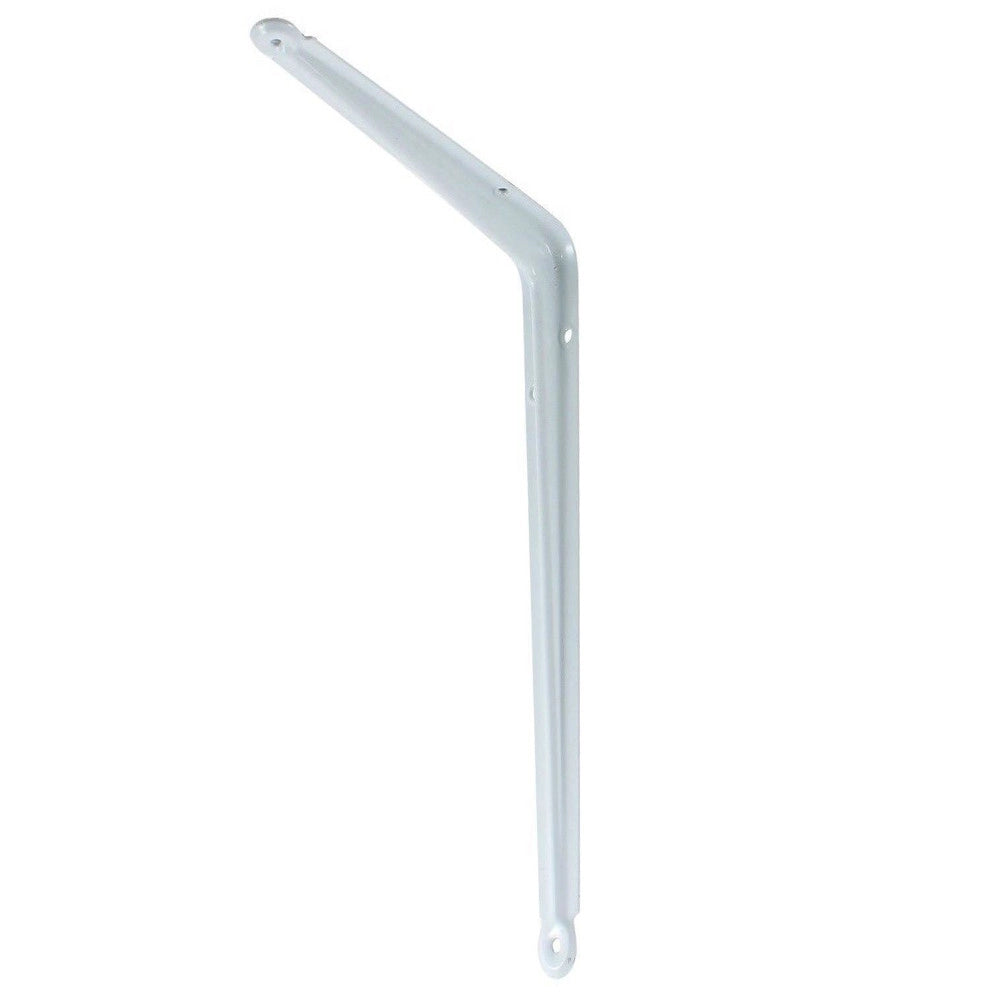 Trade Shop - Reggimensola Supporto Staffa Reggi Mensola In Metallo 12,5x15cm Bianca -