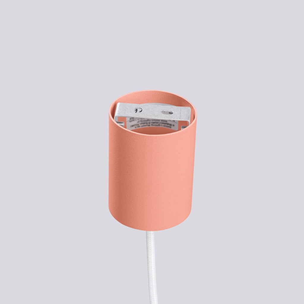 Lampada a sospensione SFERA pesca/bianca vetro G9 Pure Lume