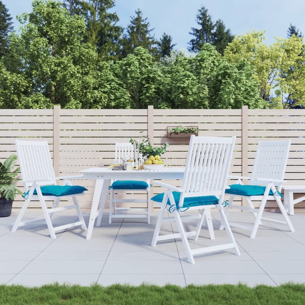 Cuscini per Pallet 4 pz Azzurri 50x50x7 cm in Tessuto Oxford 361520