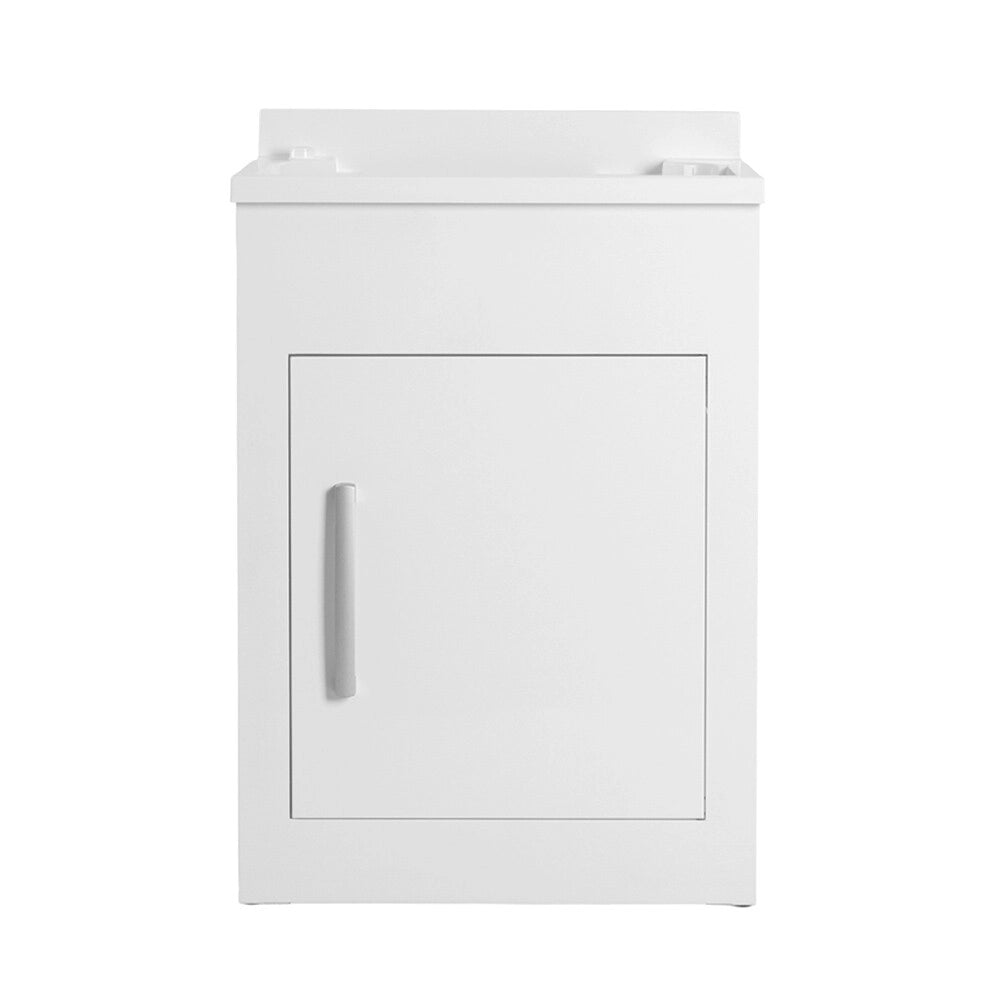 Mobile lavatoio in alluminio bianco 60x60 cm con apertura a destra Still Montegrappa