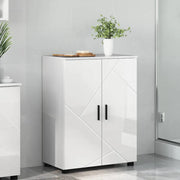 Mobile da Bagno con archiviazione Bianco Lucido 60 x 35 x 80 cm 883308