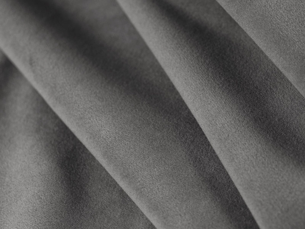 Cosmopolitan Design - Divano angolare reversibile "Tulum" 5 posti in velluto grigio chiaro 