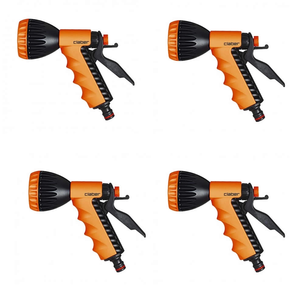 Multipack 4 pezzi claber pistola a doccia ergo 8541 per giardino giardinaggio