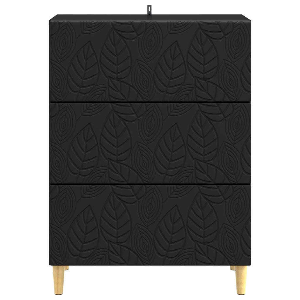 Mobile con Cassetti Nero 66 x 34,5 x 90 cm Legno ingegnerizzato 895066