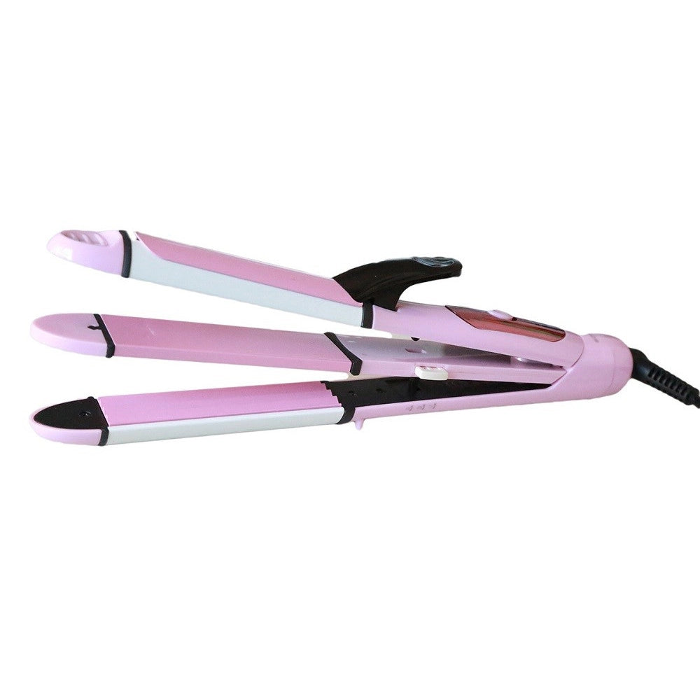 Trade Shop - Piastra Per Capelli Professionale Effetto Ricci Onde Ceramica Max 220° Sn 720 -
