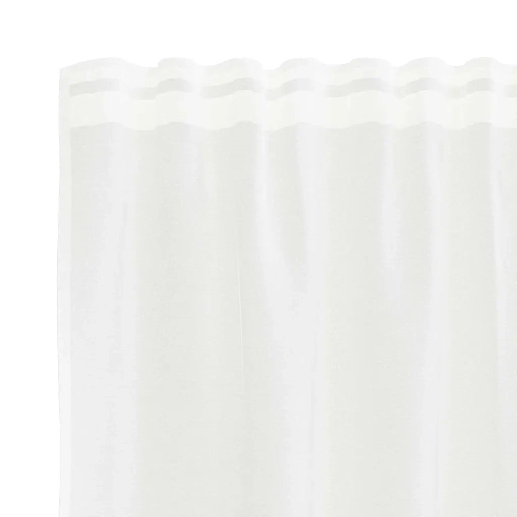 vidaXL Tende con tende Floreale Bianco 600 × 300 cm Poliestere