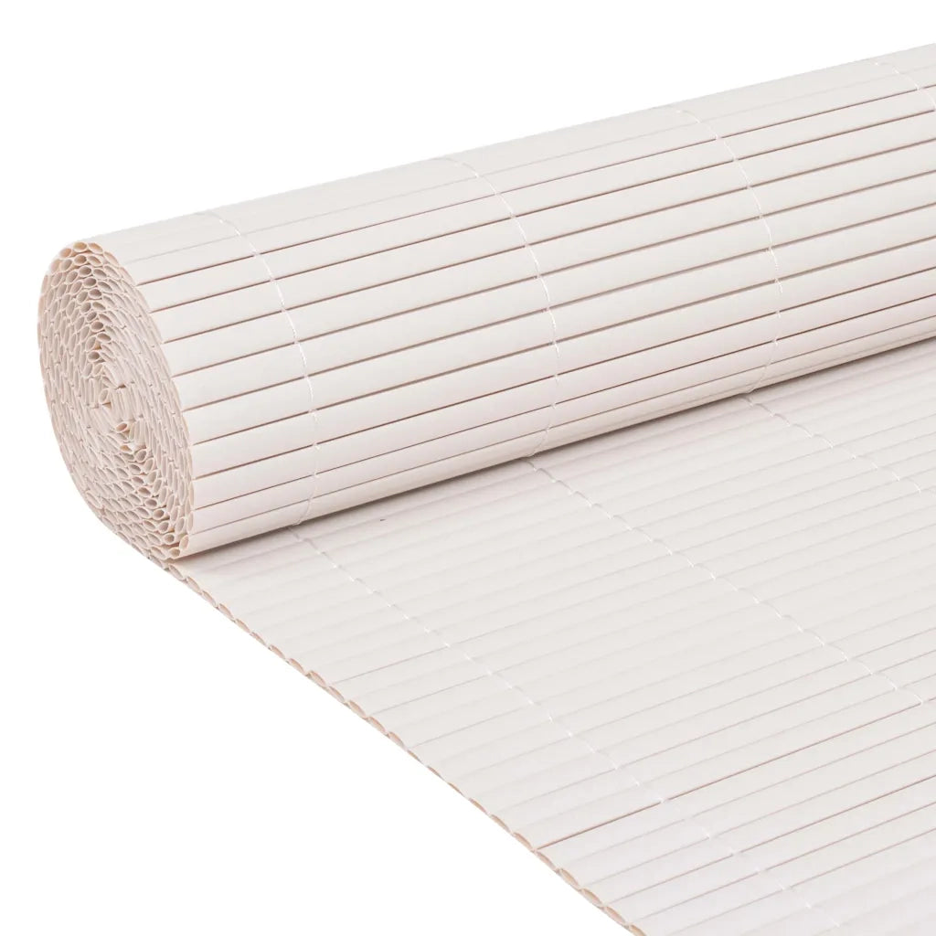 Recinzione da Giardino a Doppio Lato 90x500 cm Bianca 43627