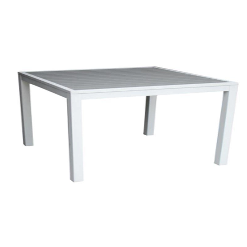 Tavolo alluminio sullivan bianco quadro cm 70x70h75
