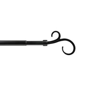 BASTONE METALLO D 19/16 120/210CM PASTORALE NERO- 6,0 pz