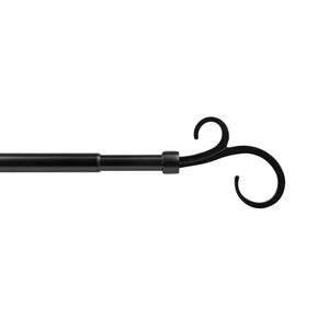BASTONE METALLO D 19/16 120/210CM PASTORALE NERO- 6,0 pz