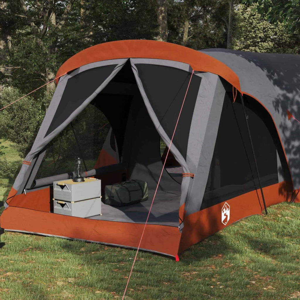Tenda Familiare Grigio e arancione 550 x 555 x 208 cm 42017468