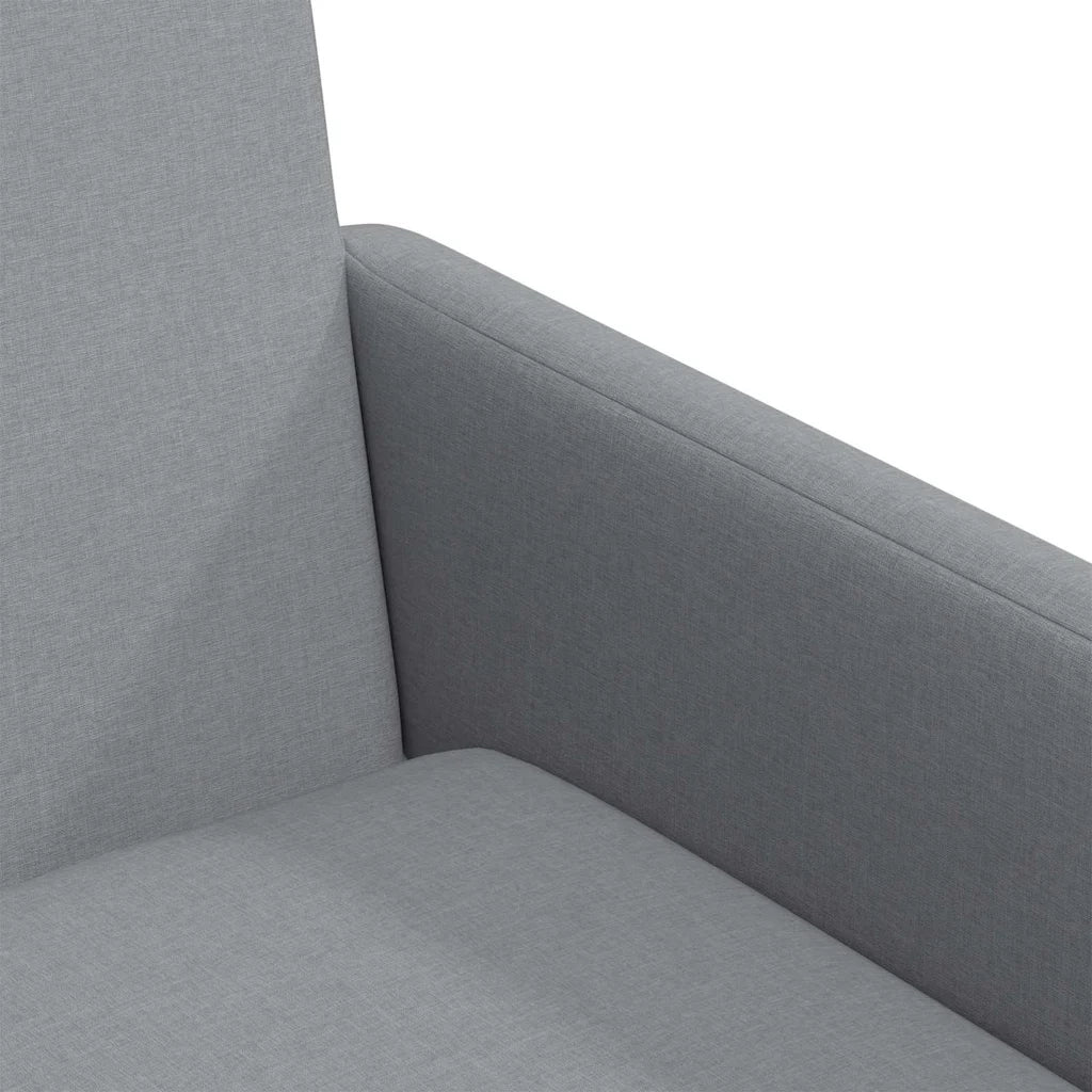 Sedie da pranzo 2 pcs Grigio chiaro 57 x 67 x 95 cm Tessuto