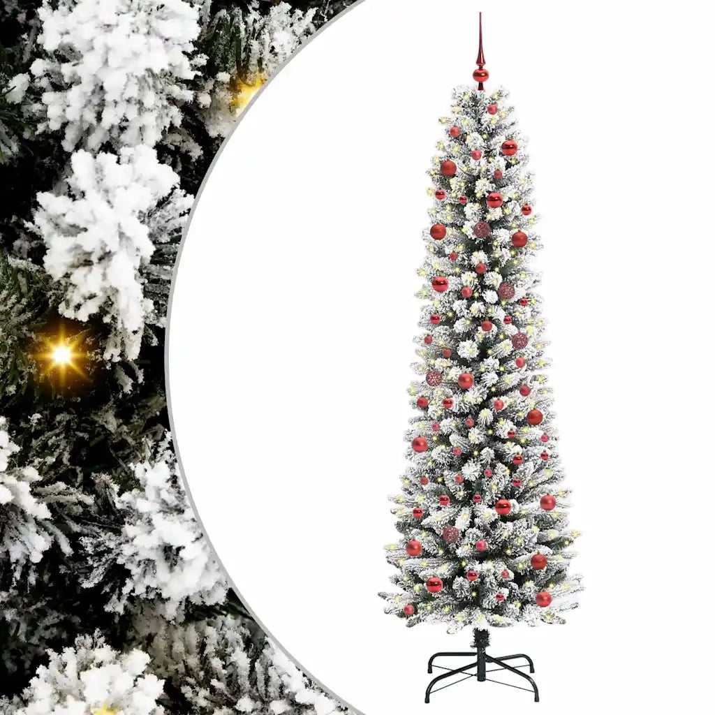 Albero di Natale artificiale con 300 LED Bianco 210 cm 3396117