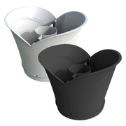 VASO TULIPANO IN SET CM 34,5X19XH30 LT GRIGIO
