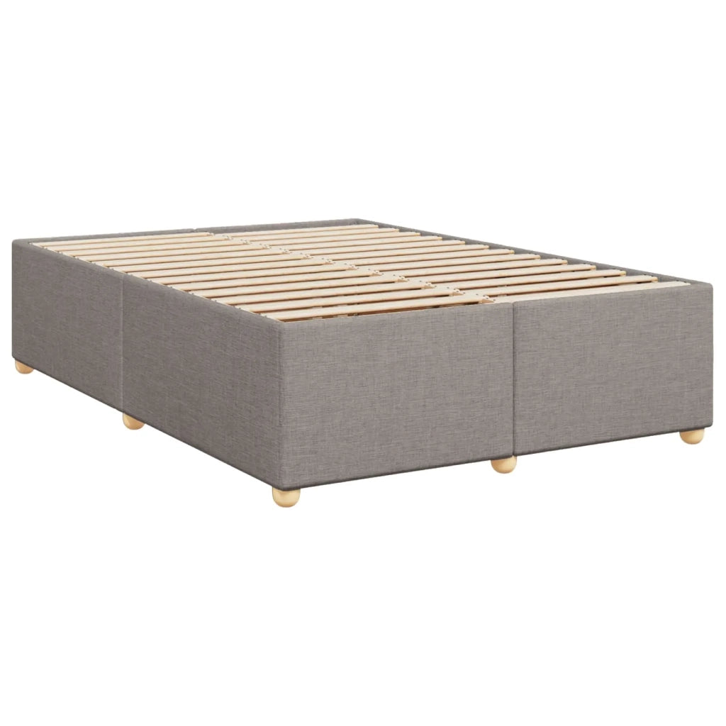 Letto box spring con materasso Tortora 140 x 200 cm Tessuto 3450983
