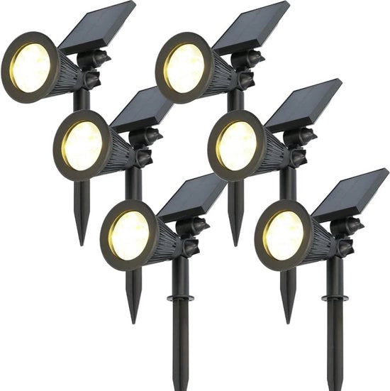 Illuminazione Solare per Giardino Spots a Terra - Illuminazione Solare per Giardino Energia Solare - Illuminazione Solare per Giardino Punti di Accensione
