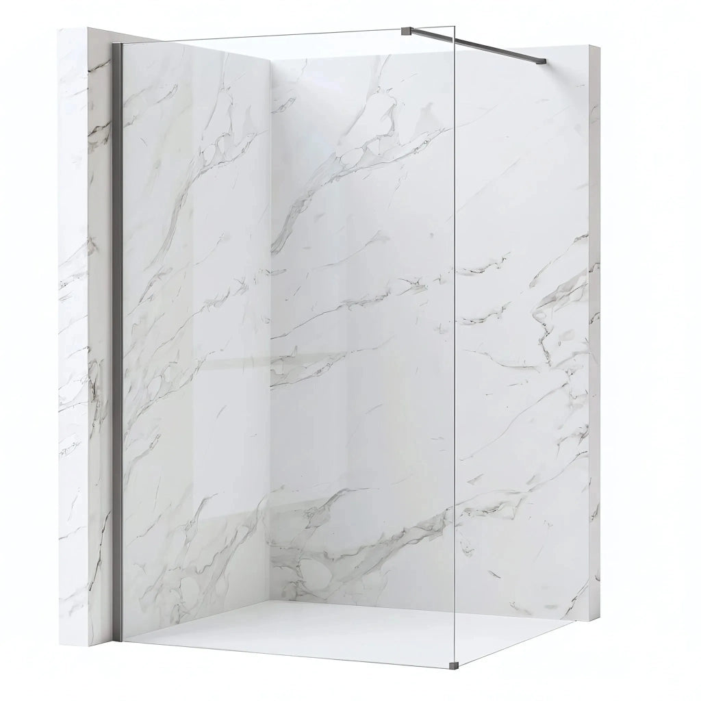 Parete Doccia Rea Flexi Transparent / Titan 100