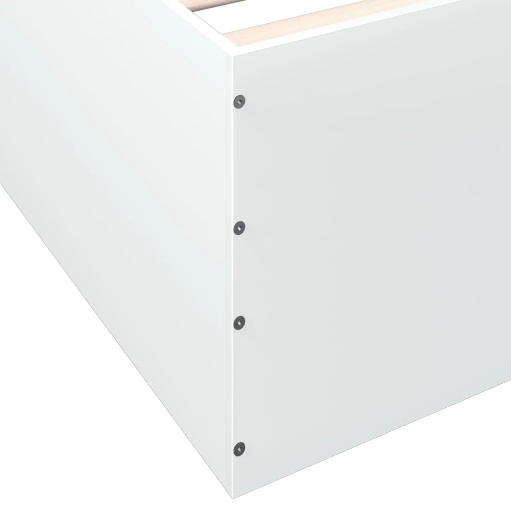 Giroletto-Struttura Letto Bianco 120x190 cm in Legno Multistrato 954896