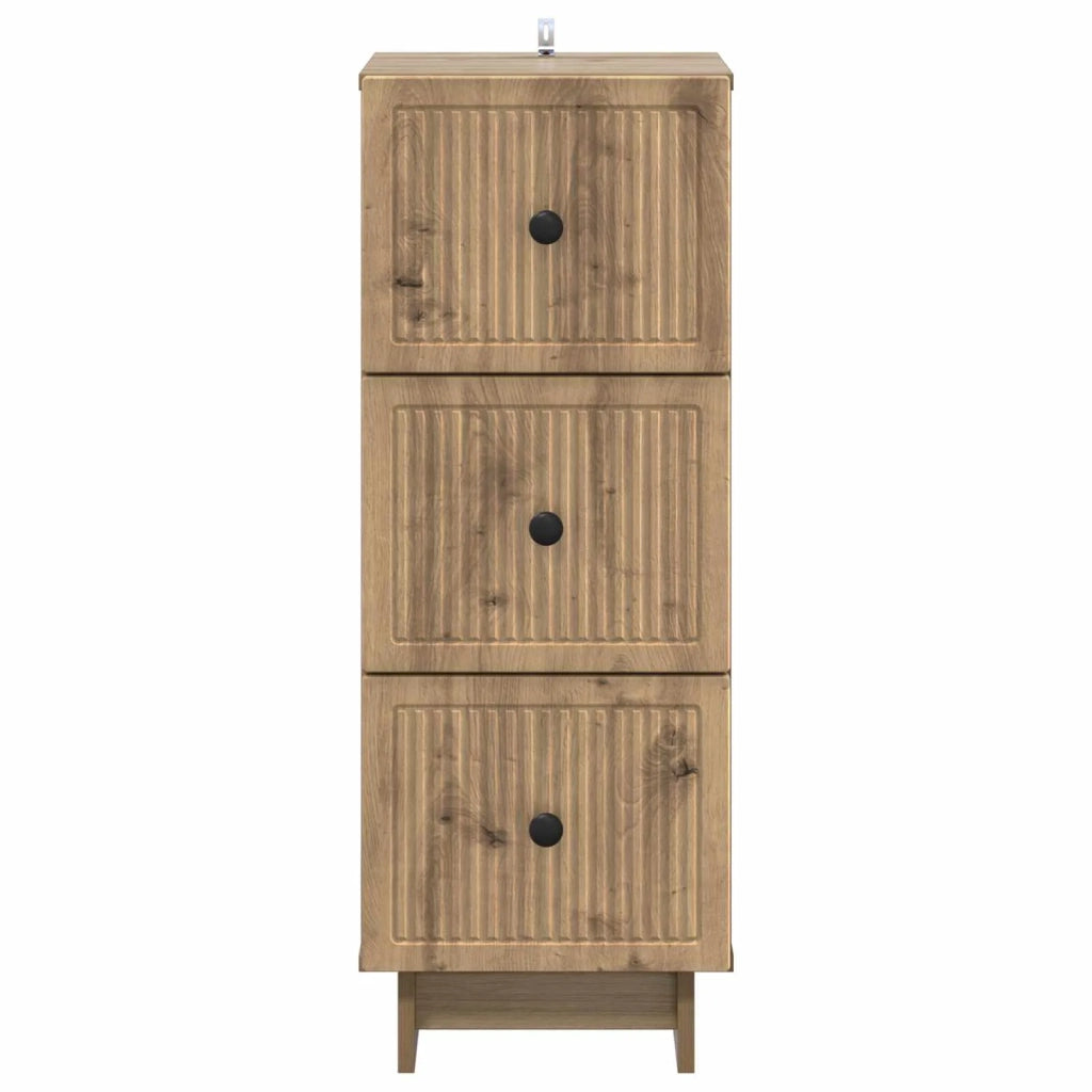 Mobile con Cassetti Rovere Artigianale 33 x 34,5 x 90 cm