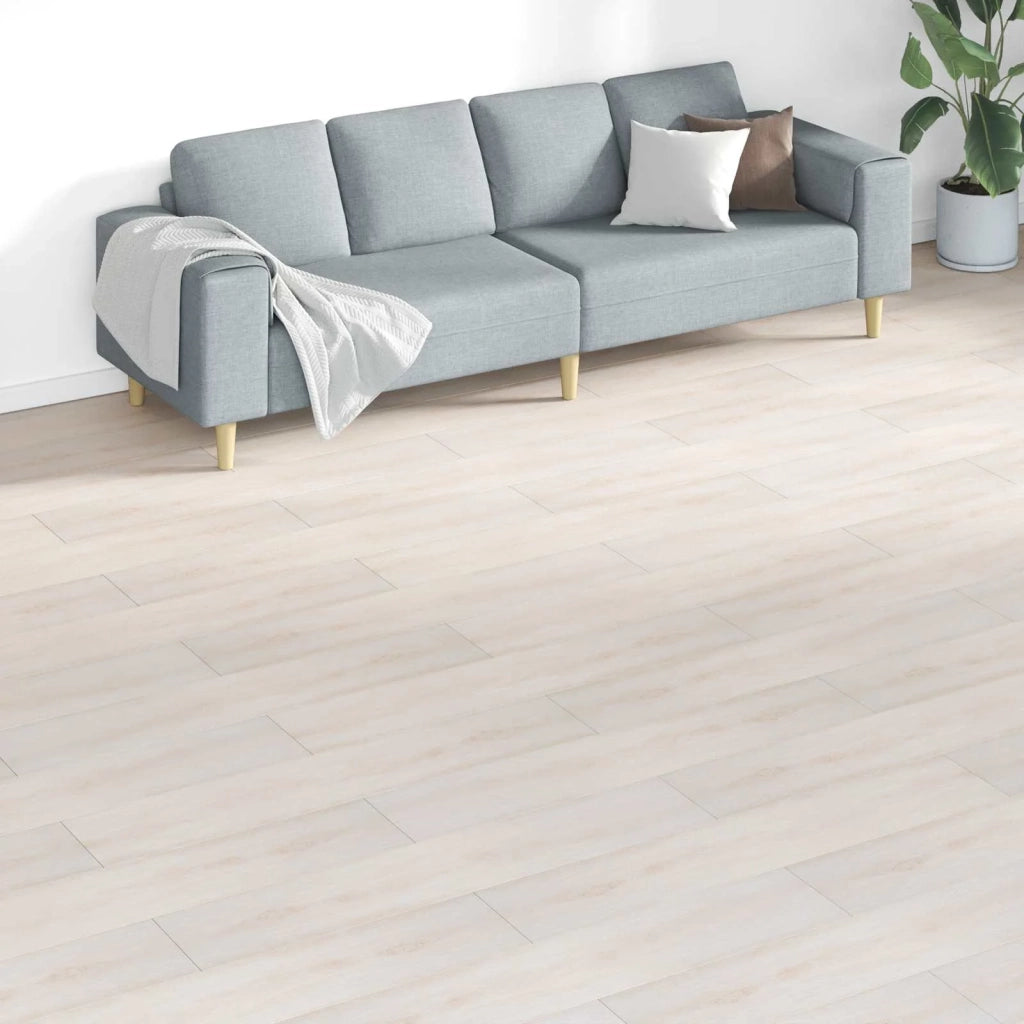 Tavole per Pavimenti 18 pz Bianco 5,26 m2 PVC CFW1690853