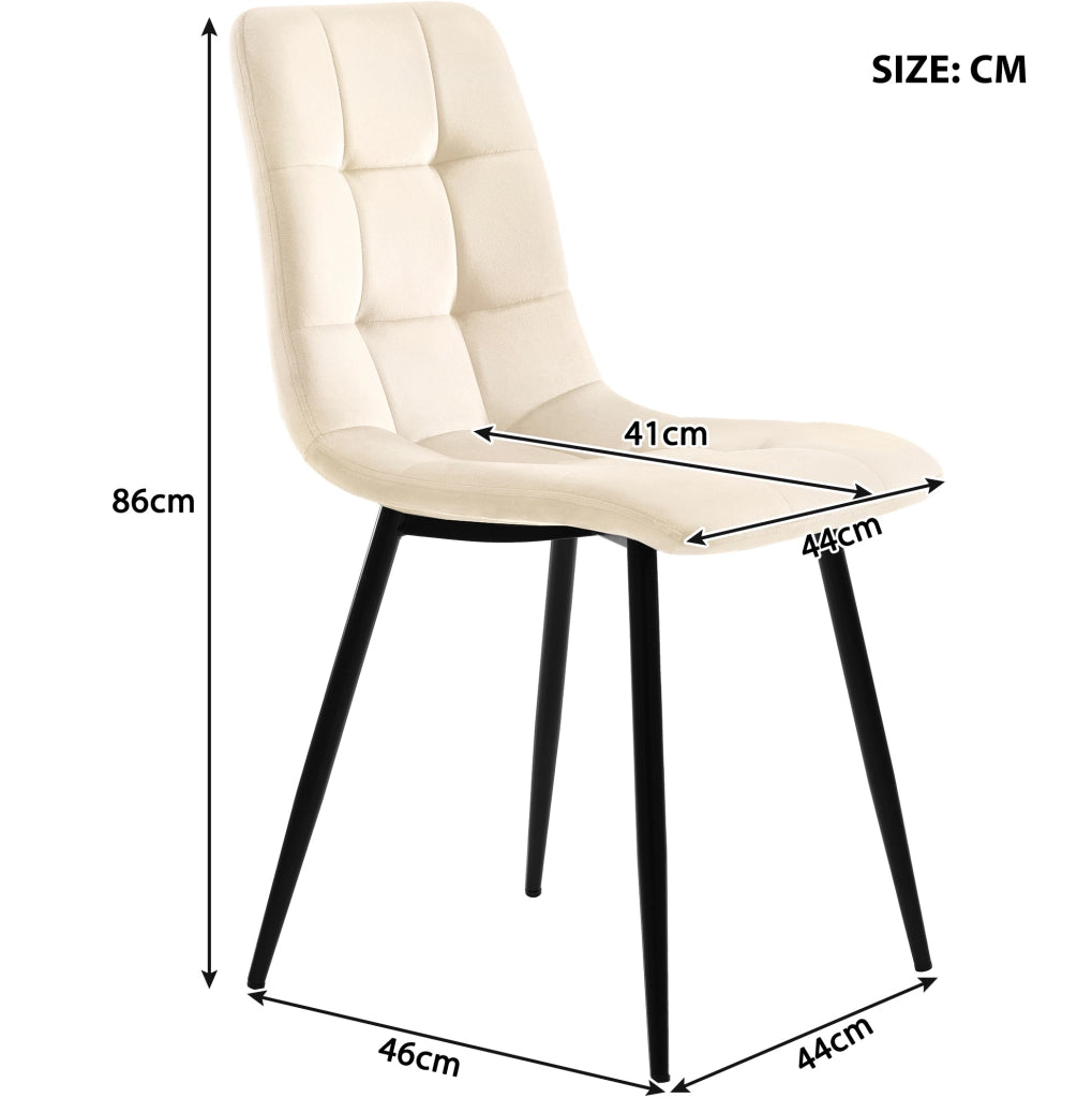 Tavolo da pranzo con 4 sedie moderno; MDF; beige