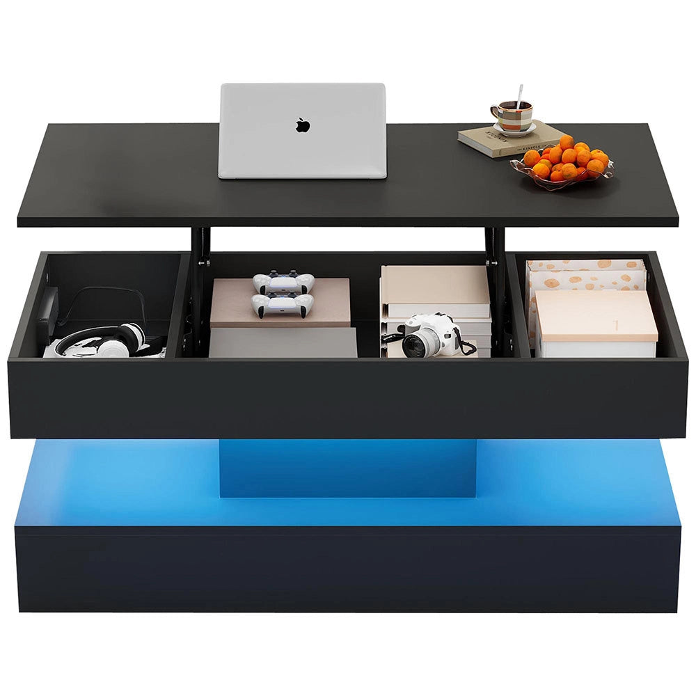Tavolino-Xylo-100x50x42cm LED idraulico capacit?? 50kg