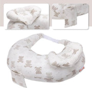 Cuscino per la gravidanza - Cuscino regolabile-Ergonomico Cuscino per l'allattamento- Piccolo Cuscino per l'allattamento-100%-Cotone- Copertura rimovibile e lavabile-45º-Cuscino anti-reflusso per bambini-Massimo comfort