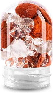 Modulo di edelstene per bottiglie e caraffe - giada rossa magnesio cristallo di rocca