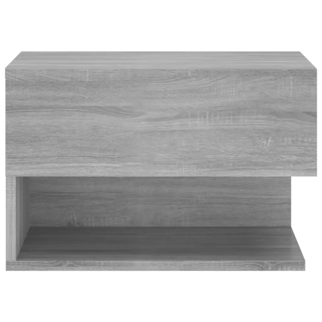 Comodino a Muro-Tavolino da notte sospeso Grigio Sonoma 227753